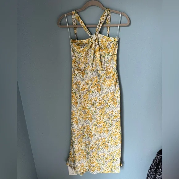 ASTR Sandrine Floral Halter Midi Dress ASTR Sandrine Floral Halter Midi Dress